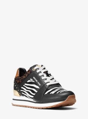 Michael Kors Billie Trainer Animal/Calf Hair 7 NWT 